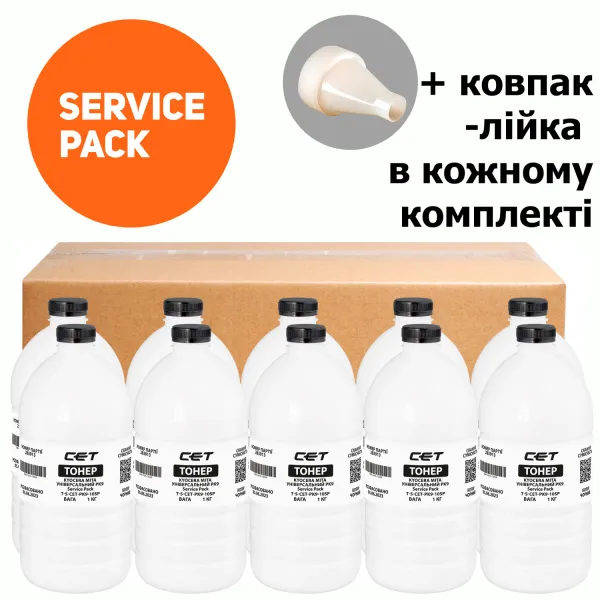 Тонер Kyocera Mita універсальний PK9 Service Pack, флакон 10x1 кг CET (TSM-PK9-10SP) - Фото 30