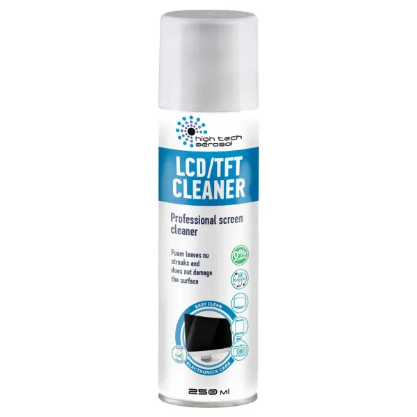 Очисник для екранів LCD/TFT Cleaner піна, 250 мл HTA (06021) - Фото 4