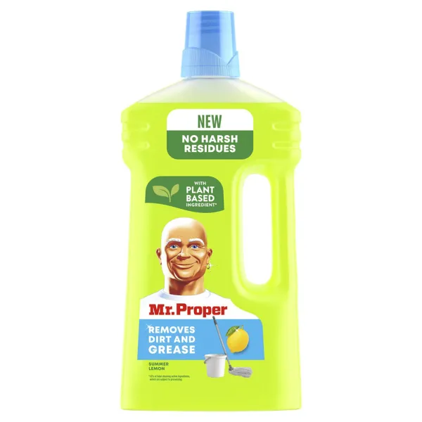 Рідина миюча для підлоги та стін Лимон, 1 л Чистота та блиск Mr. Proper (s.44762) - Фото 12
