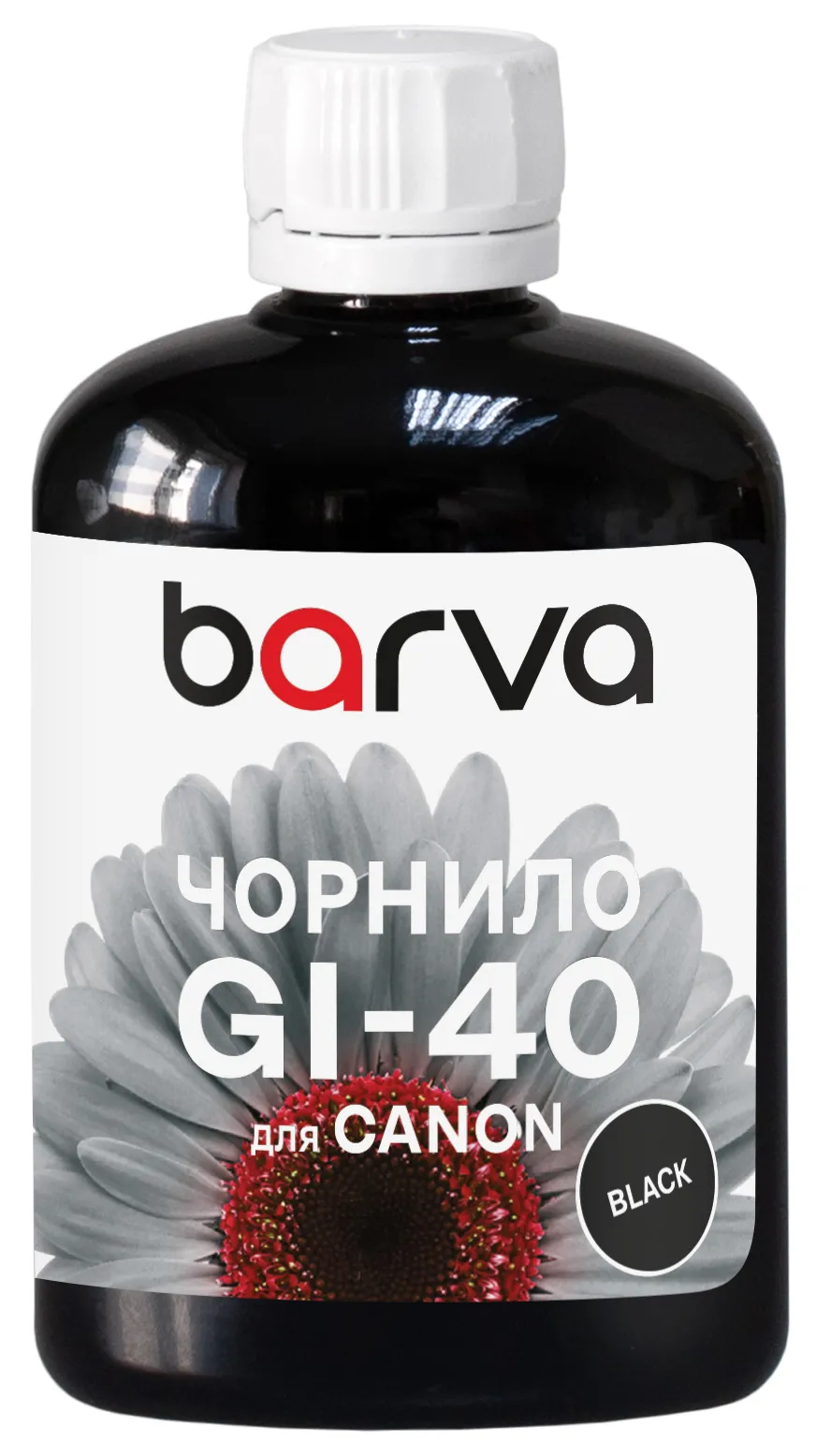Чорнило сумісне для Canon GI-40 PGBK спеціальне 100 мл, пігментне, чорне Barva (CGI40-743) - Фото 1