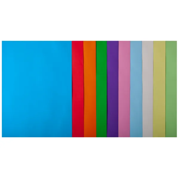Набор цветной бумаги А4, 80 г/м2, 50 листов, 10 цветов Pastel+Intensive Buromax (4823078962447_BM.2721650-99) - Фото 12