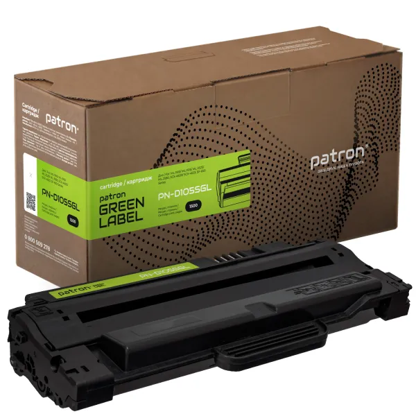 Картридж совместимый Samsung MLT-D105S (ML-1910) Green Label Patron (PN-D105SGL) - Фото 1