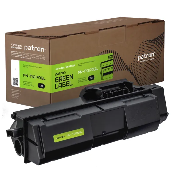 Тонер-картридж совместимый Kyocera Mita TK-1170 Green Label Patron (PN-TK1170GL) - Фото 3
