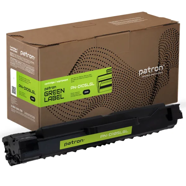 Картридж совместимый Samsung MLT-D105L (ML-1910) Green Label Patron (PN-D105LGL) - Фото 1