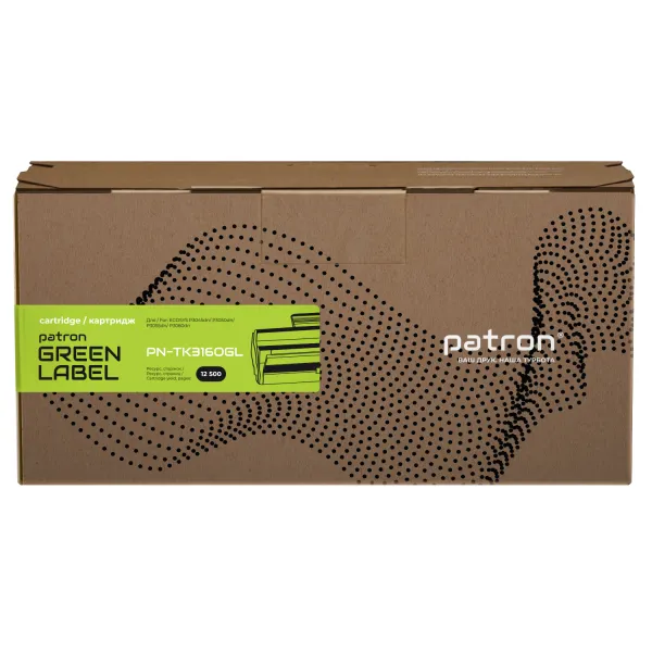 Тонер-картридж сумісний Kyocera Mita TK-3160 Green Label Patron (PN-TK3160GL) - Фото 5