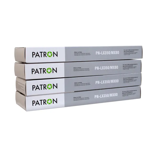 Картридж совместимый Epson MX-80 черный (комплект 4 шт) Patron (PN-MX80-4) - Фото 1