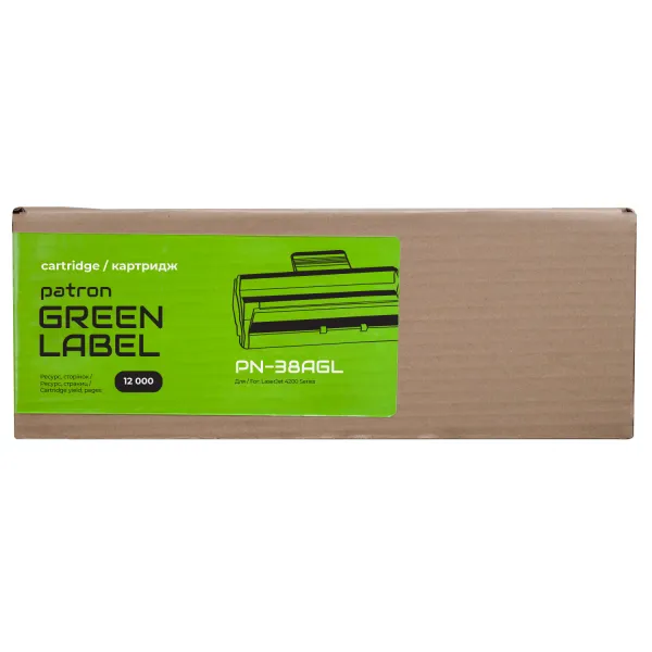Картридж сумісний HP 38A (Q1338A) Green Label Patron (PN-38AGL) - Фото 3