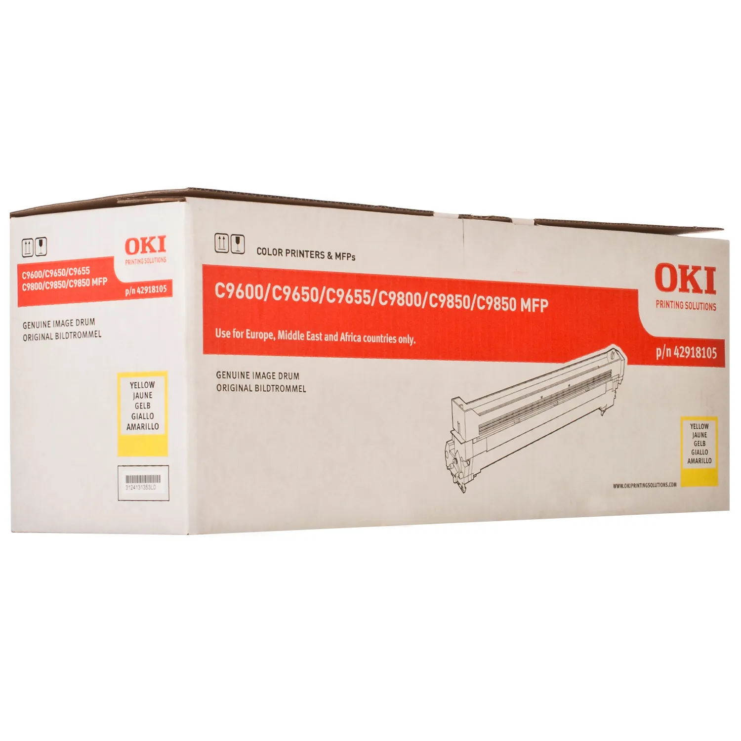 Драм-картридж C9600 жовтий Oki (42918105) Драм-картридж C9600 жовтий Oki (42918105)