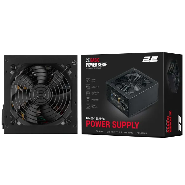 Блок питания 400 Basic Power 2E (2E-BP400-120APFC) - Фото 2