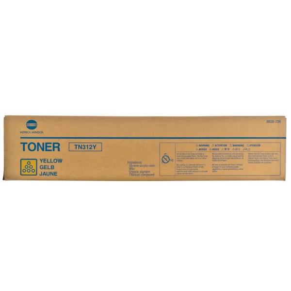 Тонер-картридж TN-312Y жовтий Konica Minolta (8938-706) - Фото 4