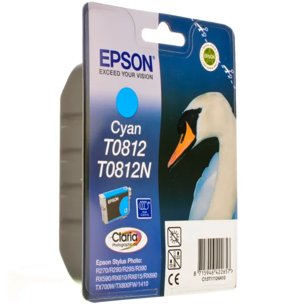 Картридж T08124A/T11124A блакитний Epson (C13T11124A10) - Фото 13