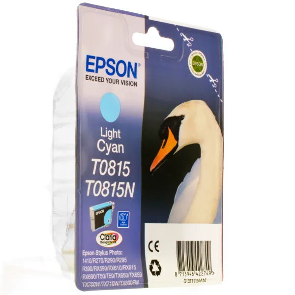 Картридж T08154A/T11154A світло-блакитний Epson (C13T11154A10) - Фото 14