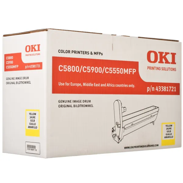 Драм-картридж C58_59 желтый Oki (43381721)