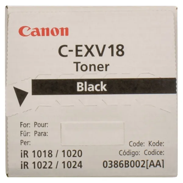 Тонер-картридж C-EXV18 черный Canon (0386B002) - Фото 1