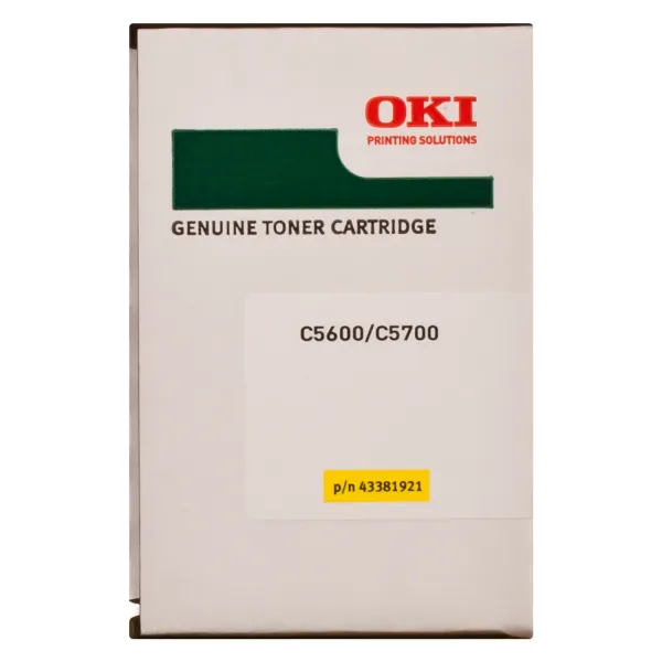 Тонер-картридж C56/57 2K NEU желтый Oki (43381921) - Фото 4