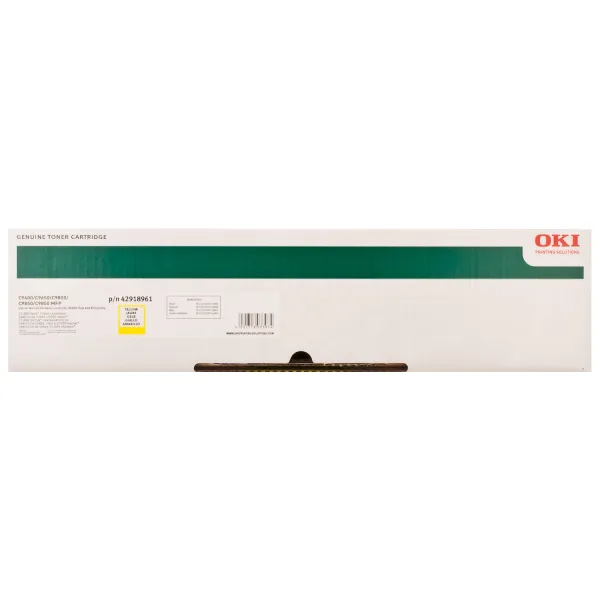 Тонер-картридж C9600 NEU жовтий Oki (42918961) - Фото 3