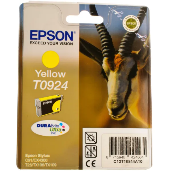 Картридж T09244A/T10844A жовтий Epson (C13T10844A10) - Фото 2