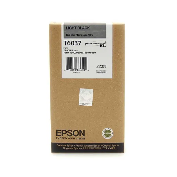 Картридж T603700 светло-черный Epson (C13T603700) - Фото 9