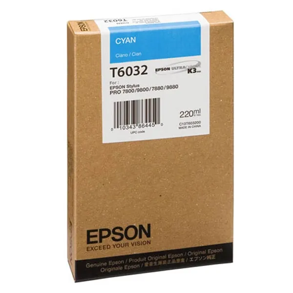 Картридж T603200 голубой Epson (C13T603200) - Фото 11