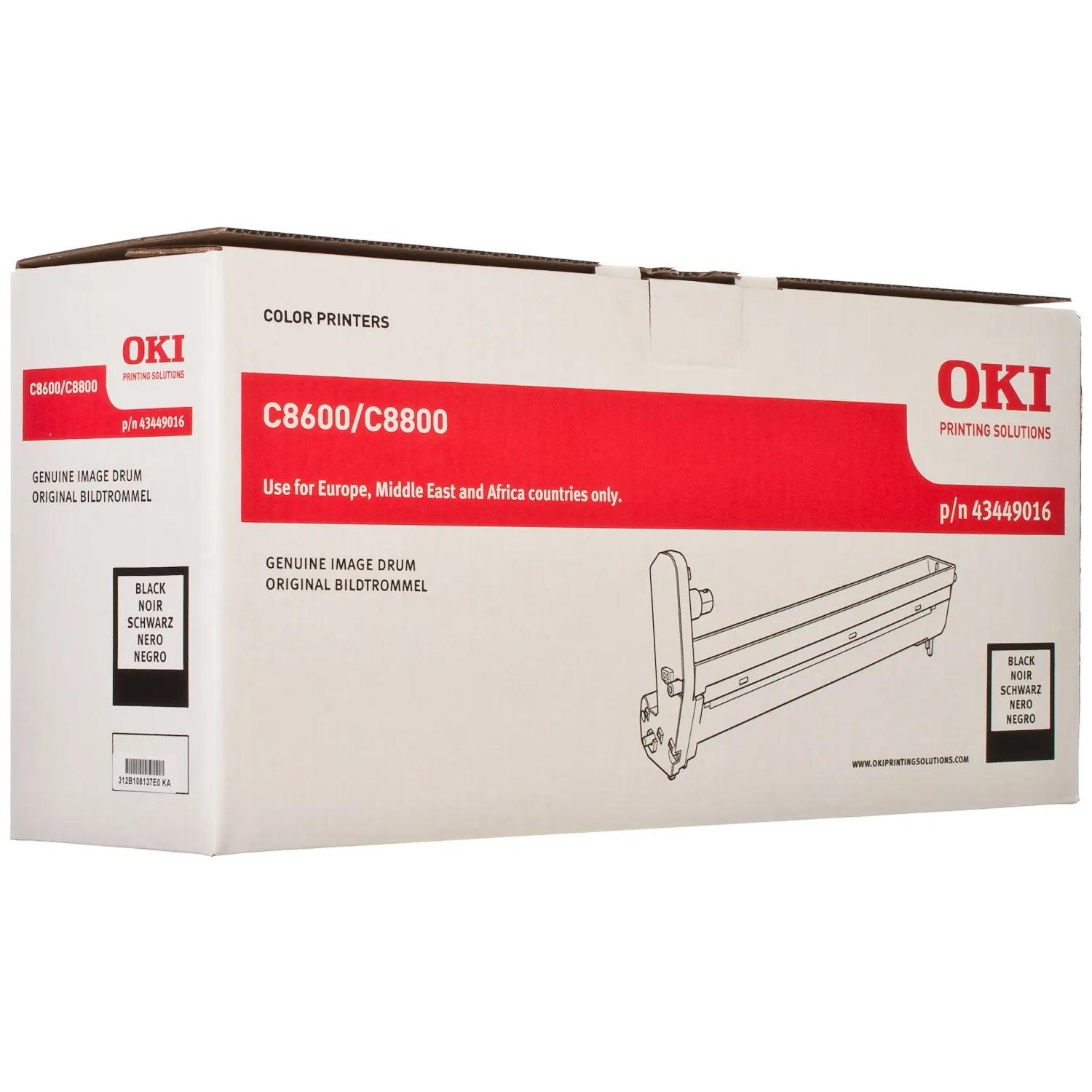 Драм-картридж C8600 чорний Oki (43449016) Драм-картридж C8600 чорний Oki (43449016)