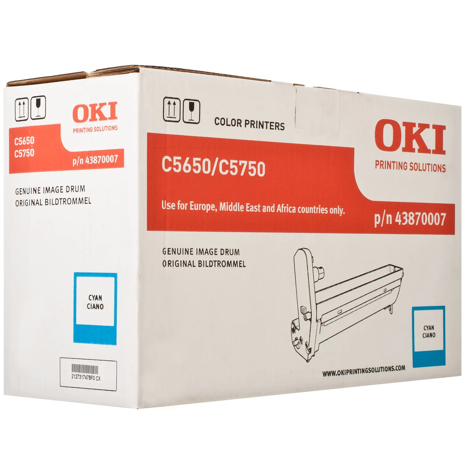 Драм-картридж C5650_5750 блакитний Oki (43870007) - Фото 1