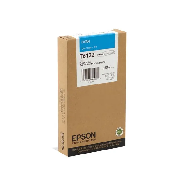Картридж T612200 голубой Epson (C13T612200) - Фото 12