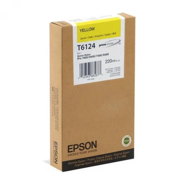 Картридж T612400 желтый Epson (C13T612400)