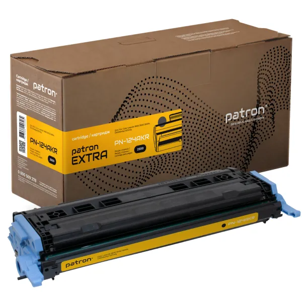 Картридж совместимый HP 124A (Q6000A) черный Extra Patron (PN-124AKR) - Фото 2