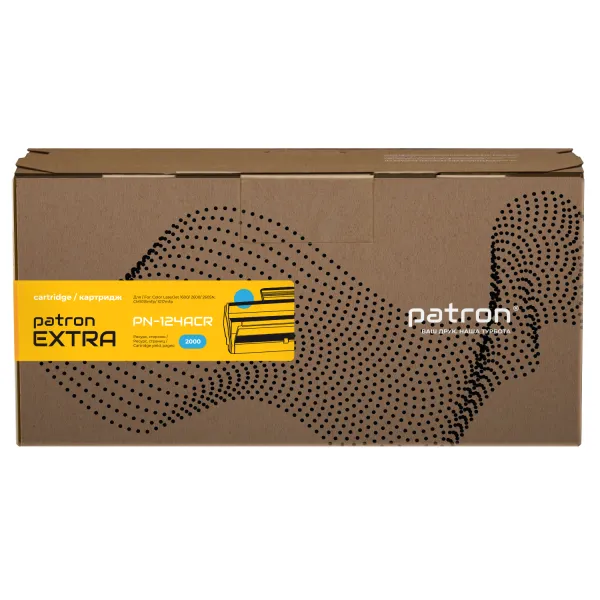 Картридж совместимый HP 124A (Q6001A) голубой Extra Patron (PN-124ACR) - Фото 3