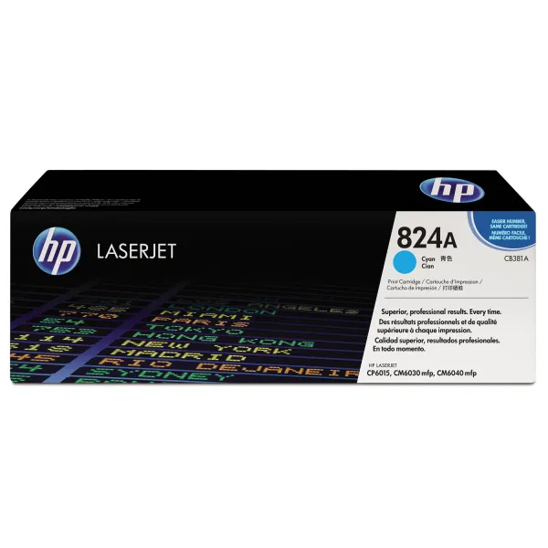 Картридж 824A блакитний HP (CB381A) - Фото 4