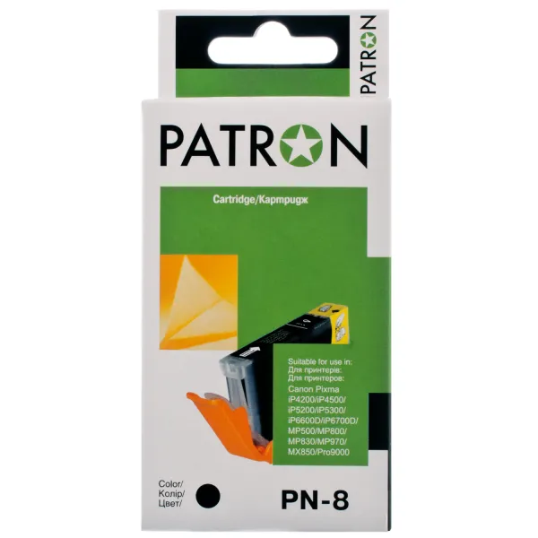 Картридж совместимый Canon CLI-8BK (0620B024) 450 стр, черный Patron (PN-8BK) - Фото 9
