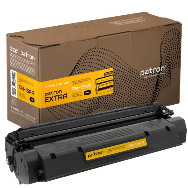 Картридж совместимый HP 15A (C7115A) Extra Patron (PN-15AR) - Фото 1