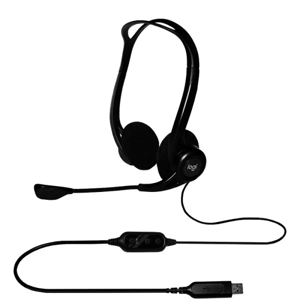 Гарнітура USB PC 960 Stereo, чорна Logitech (981-000100) - Фото 2