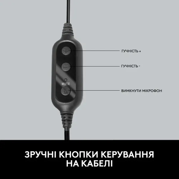 Гарнітура USB PC 960 Stereo, чорна Logitech (981-000100) - Фото 7