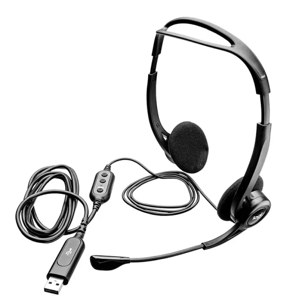 Гарнітура USB PC 960 Stereo, чорна Logitech (981-000100) - Фото 9
