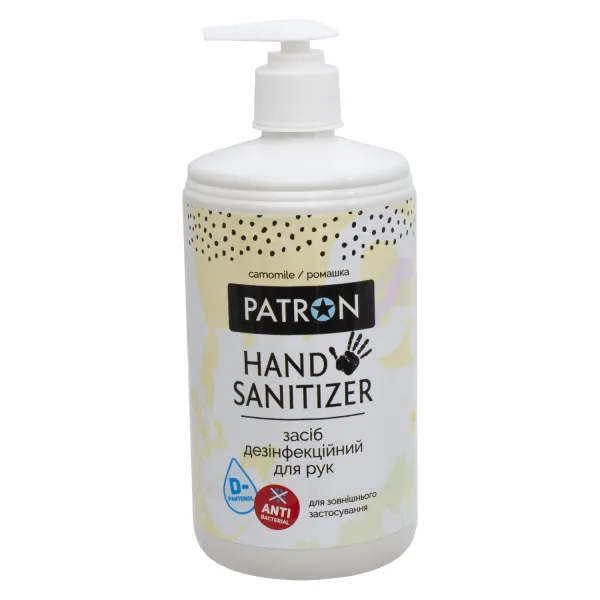 Средство дезинфицирующее для рук Camomile 700 мл Patron (F3-037-0.7L) - Фото 5