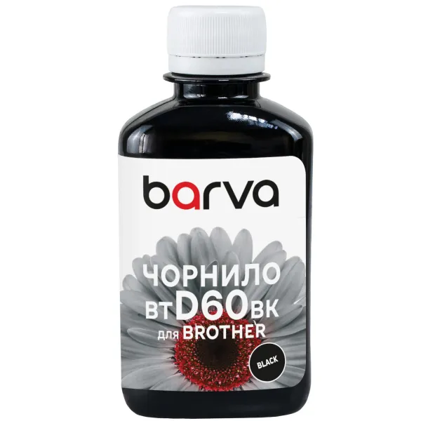 Чорнило сумісне для Brother BTD60BK спеціальне 180 мл, водорозчинне, чорне Barva (BBTD60-753) - Фото 4
