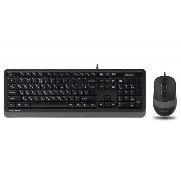 Комплект клавиатура и мышь USB Fstyler F1010 черно-серый A4Tech (F1010 (Grey)