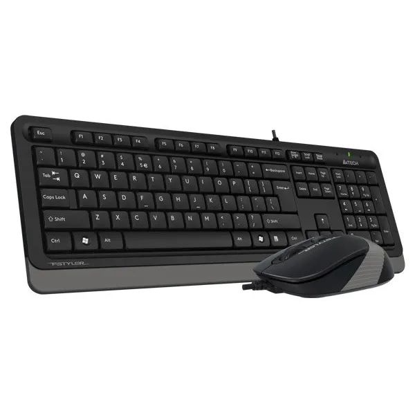 Комплект клавиатура и мышь USB Fstyler F1010 черно-серый A4Tech (F1010 (Grey) - Фото 8