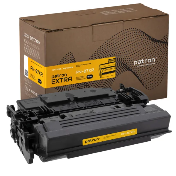 Картридж сумісний HP 87X (CF287X) Extra Patron (PN-87XR) - Фото 6