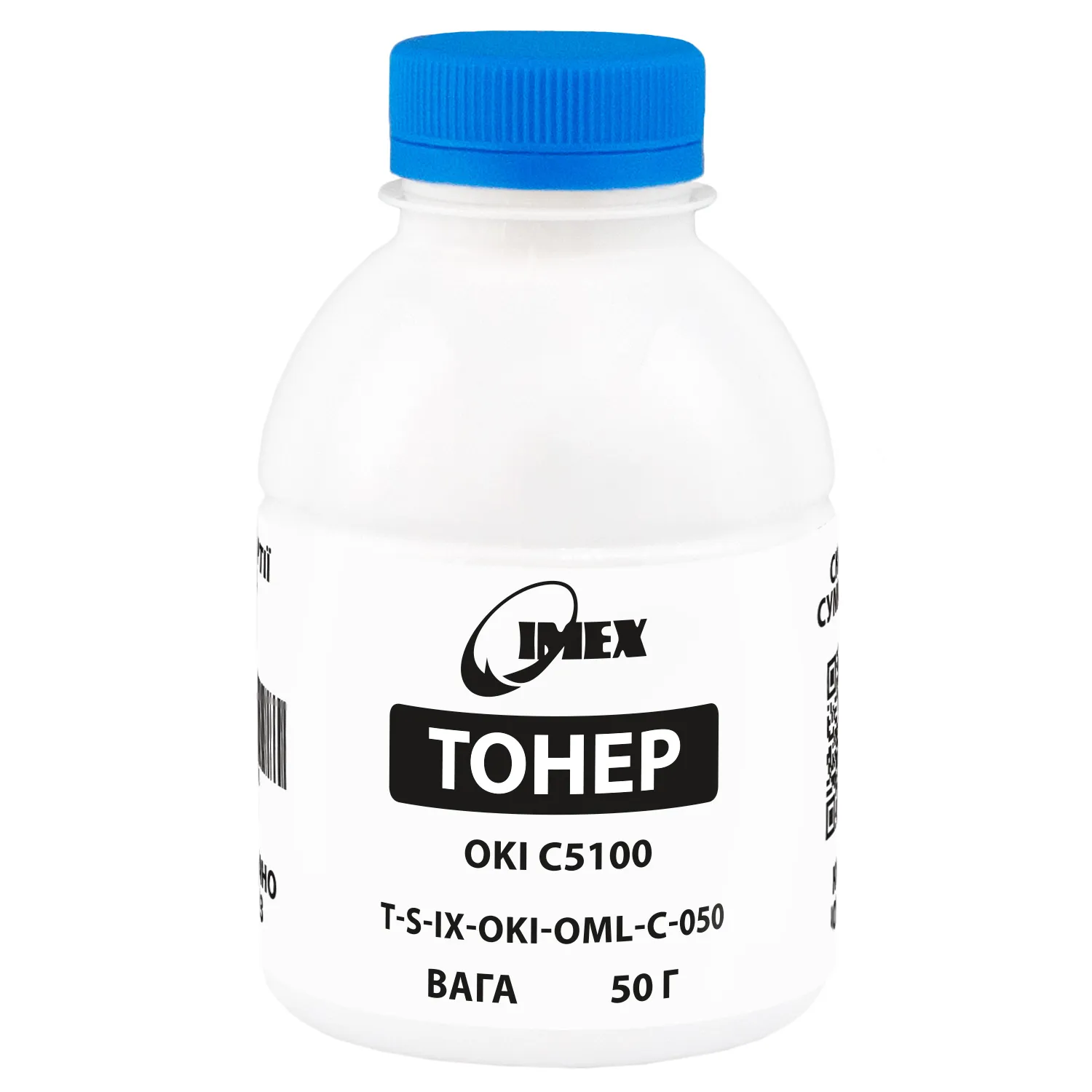 Тонер Oki C5100 флакон 50 г, блакитний (OML) Imex (TSM-OML-C-050) Тонер Oki C5100 флакон 50 г, блакитний (OML) Imex (TSM-OML-C-050)