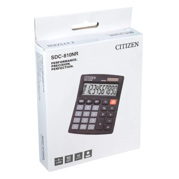 Калькулятор SDC-810BII 10 разрядов Citizen (SDC-810NR) - Фото 1