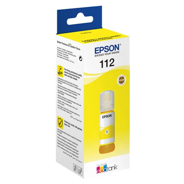 Чорнило 112 Y 70 мл жовті Epson (C13T06C44A) - Фото 3