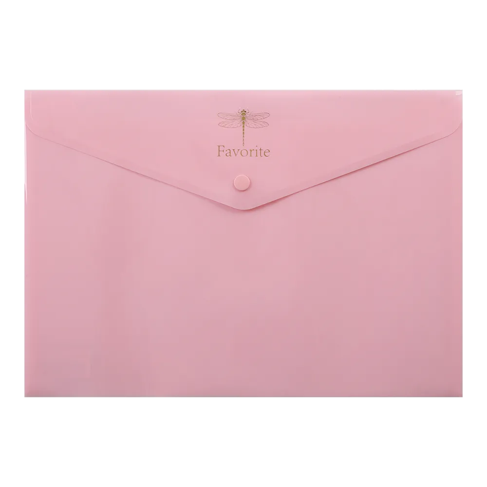 Папка-конверт на кнопке А4, розовая Pastel Favorite Buromax (BM.3953-10) - Фото 1