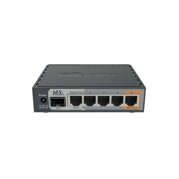 Маршрутизатор WI-FI hEXS5xGE(1xPoE) MikroTik (RB760IGS) - Фото 1