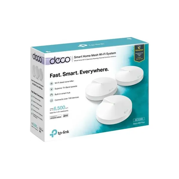 Маршрутизатор WI-FI DECO M9,3pcs TP-LINK (DECO-M9-PLUS-3-PACK) - Фото 2