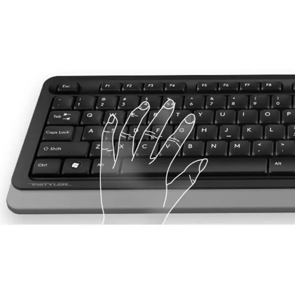 Клавиатура USB Fstyler FK10, чёрно-серая A4tech (FK10 (Grey)) - Фото 7