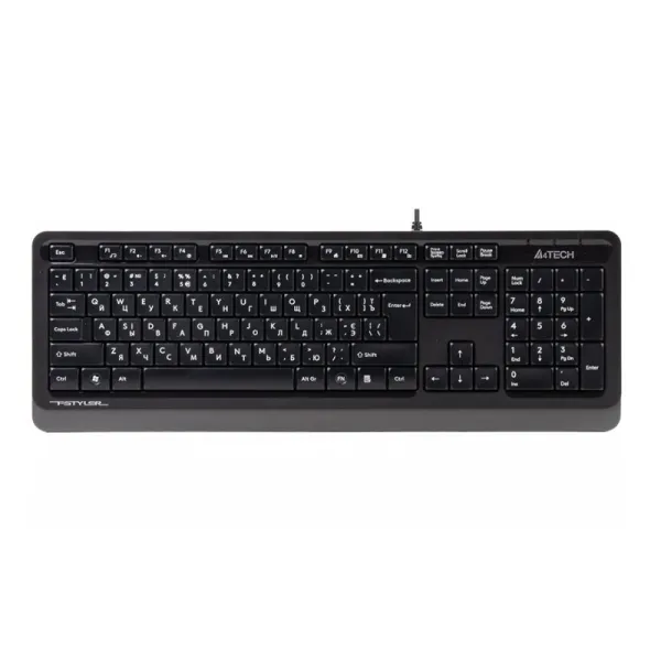 Клавиатура USB Fstyler FK10, чёрно-серая A4tech (FK10 (Grey))