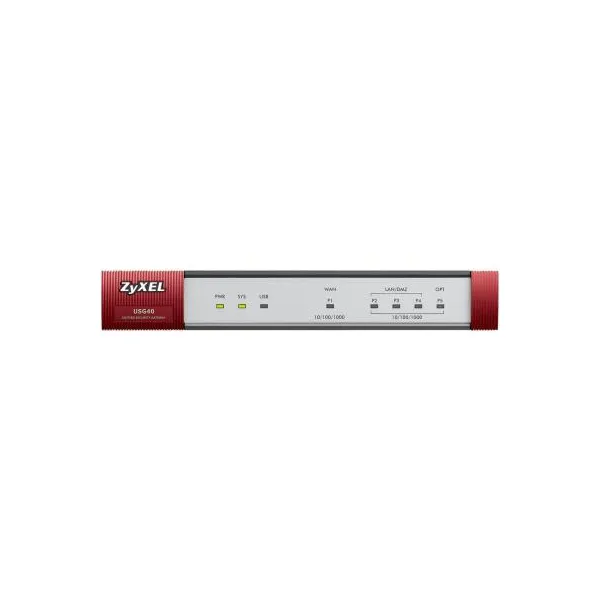 Маршрутизатор сетевой USG40-RU0101F ZYXEL (USG40-RU0101F) - Фото 3