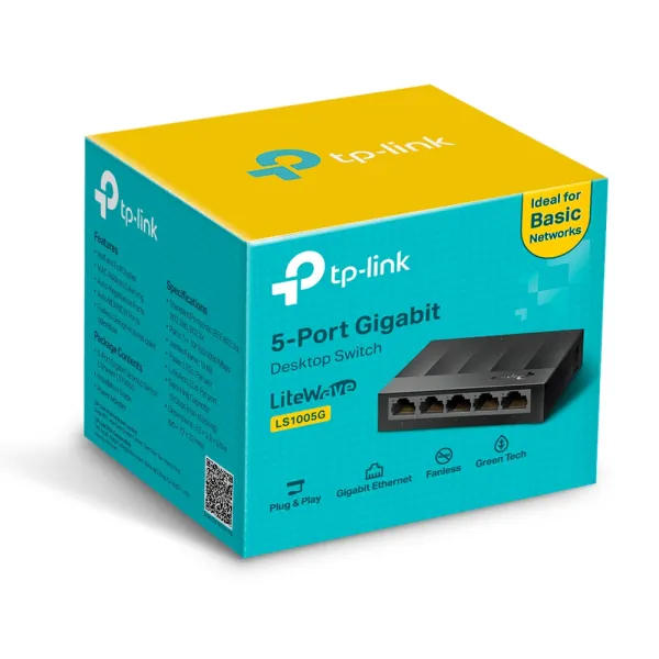 Коммутатор сетевой LS1005G TP-Link (LS1005G) - Фото 1